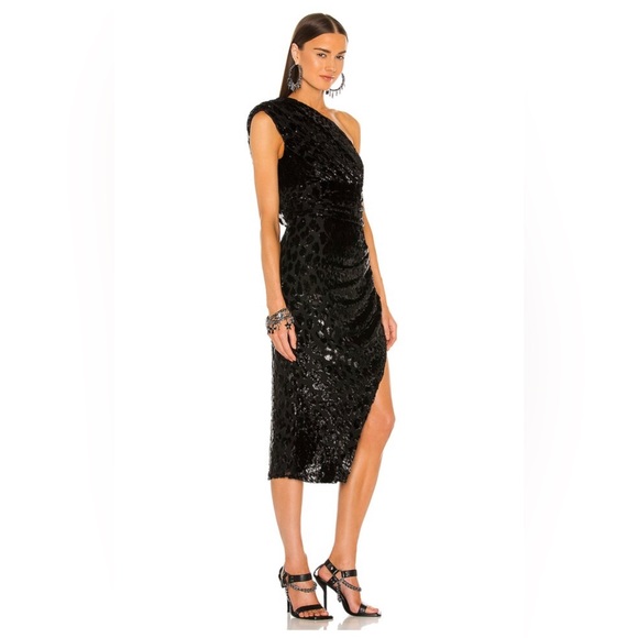 DUNDAS x REVOLVE Hendrix Midi Dress in Black - Picture 4 of 15
